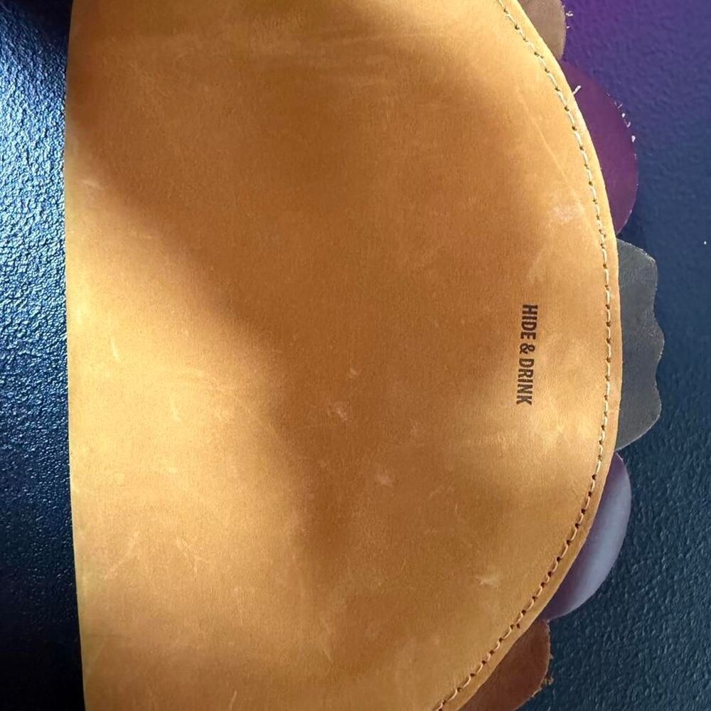 Hide & Drink Full Grain Leather Taco Wallet 🌮🤎